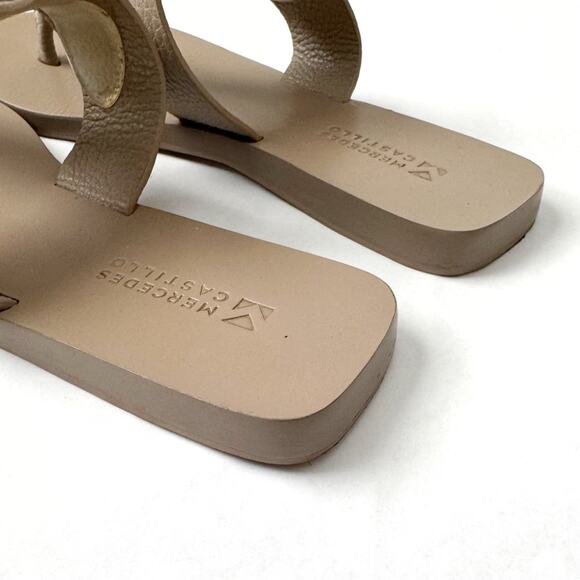 MERCEDES CASTILLO ‘MC-Tanna’ Flat Leather Sandals Size 9.5 - Picture 6 of 9